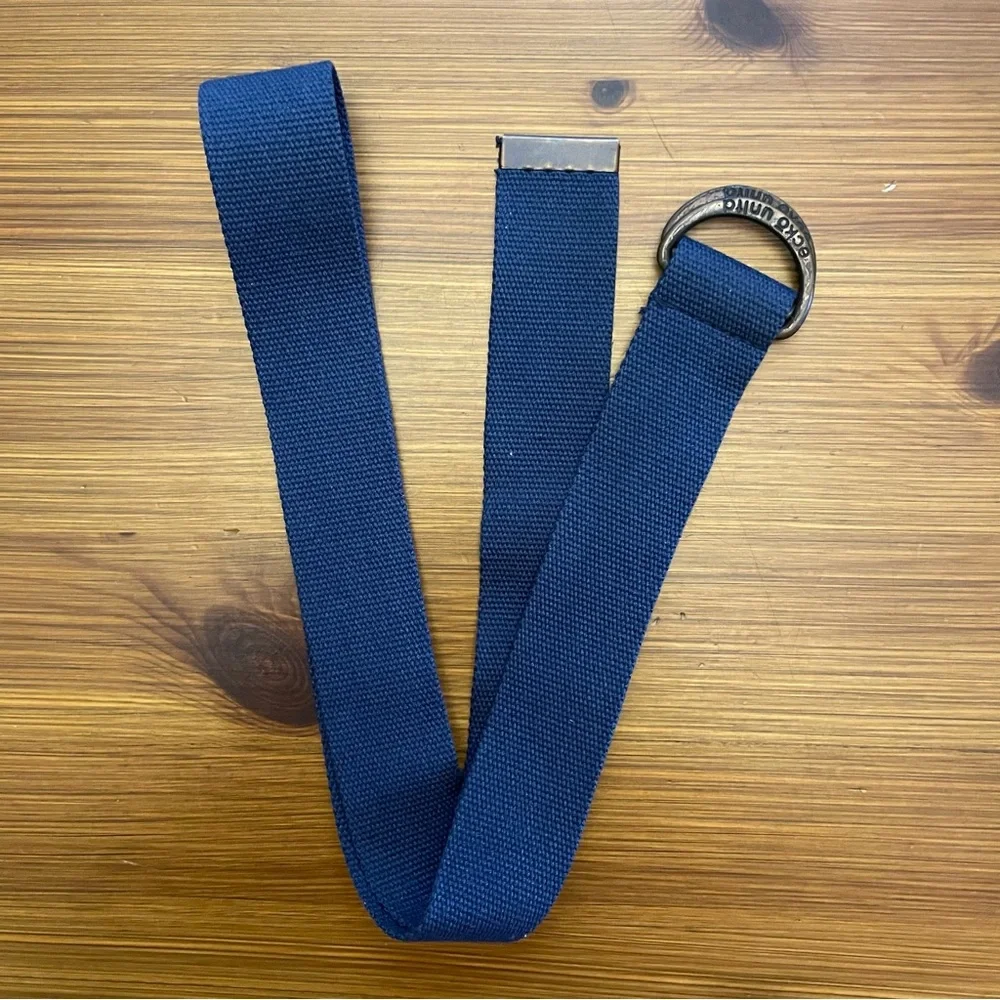 4/$13 Ecko Navy Blue Web Belt with Double D-Ring